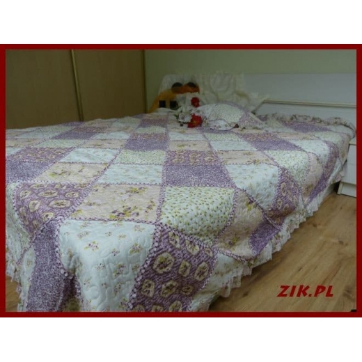 Narzuta na standardowe łóżko | Patchwork, 200x220cm